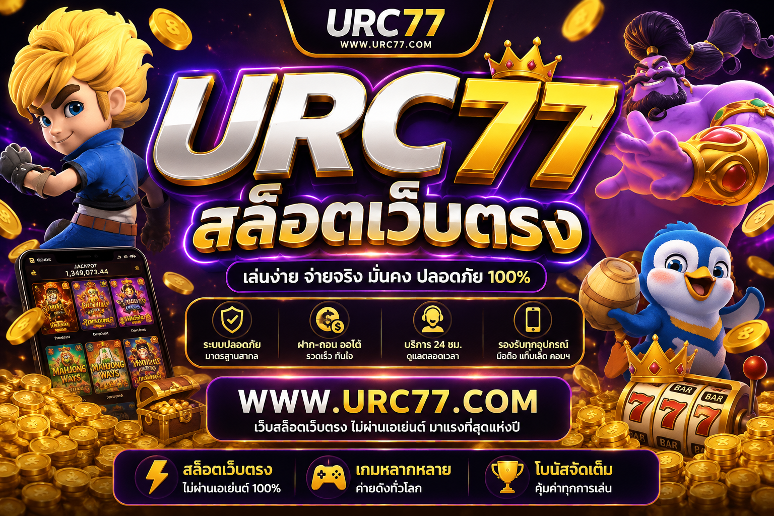 URC77 สล็อตเว็บตรง รวมข้อมูลเกมออนไลน์ครบในที่เดียว​
